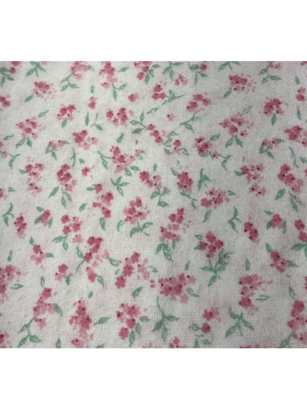 Pink Floral Flannel Fabric 1/2 yard x 44” Quilting Crafts